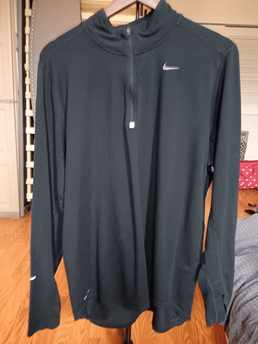 Nike Men’s Black Long-Sleeve Quarter-Zip Training Top